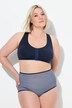 Maxislips, set van 5, motief/effen, hoge taille
