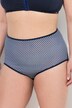 Maxislips, set van 5, motief/effen, hoge taille
