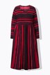 Maxikleid, Batikdruck, A-Linie, Rundhals, Langarm
