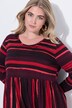 Maxikleid, Batikdruck, A-Linie, Rundhals, Langarm