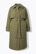 Trenchcoat, A-form, mix med quilt, vatteret, bindebælte