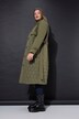Trenchcoat, A-form, mix med quilt, vatteret, bindebælte