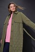 Trenchcoat, A-form, mix med quilt, vatteret, bindebælte