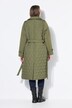 Trenchcoat, A-form, mix med quilt, vatteret, bindebælte