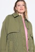 Trenchcoat, A-form, mix med quilt, vatteret, bindebælte