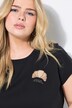 Camiseta, slim, bordado de croissant