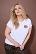 Camiseta, slim, bordado de Pretzel