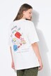 T-Shirt, oversized, Picnic-Rückenprint