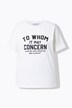T-shirt oversize, message en strass