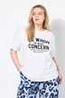 T-shirt oversize, message en strass