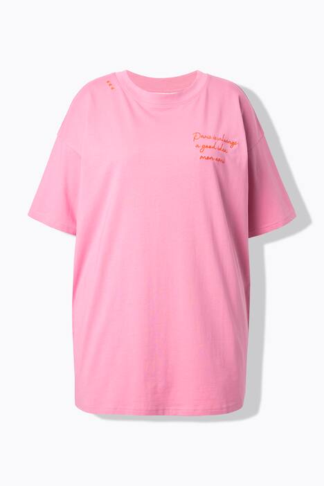 Camiseta, oversize, estampado en la espalda de la Torre Eiffel
