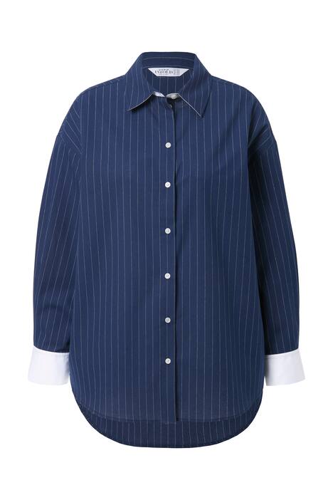 Pruhovaná košile, oversize, ozdobné detaily