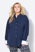 Gestreept overhemd, oversized, sierdetails