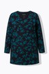 Floral Print Empire A-Line Knit Tunic