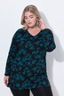 Floral Print Empire A-Line Knit Tunic