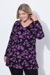 Floral Print Empire A-Line Knit Tunic