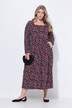 Robe maxi à manches longues et décolleté carré, coupe évasée