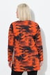 Lang t-shirt, A-form, V-udskæring, pyntebånd, lange ærmer