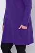 Maglia dal taglio lungo e svasato con tasche, scollo a V e maniche lunghe