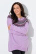 Pull norvégien, col rond et manches longues raglan