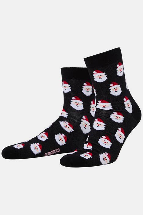 Chaussettes de Noël JP1880, motif Père Noël, une paire