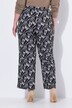 Jersey broek, wijde rechte pijp, elastische tailleband