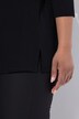 Shirt, Ziersteine, A-Linie, Rundhals, 3/4-Arm, Pima Cotton