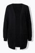 Cardigan long à col en V, manches longues et fermeture boutonnée