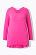 Gebreid shirt, A-lijn, lange mouw