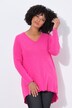 Gebreid shirt, A-lijn, lange mouw