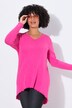 Gebreid shirt, A-lijn, lange mouw
