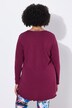 T-shirt en maille, manches longues, coupe évasée