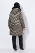 HYPRAR Metallic Quilted Coat