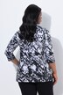 Pima Cotton Shirt, Ziersteine, A-Linie, V-Ausschnitt, 3/4-Arm