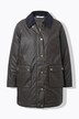 Coated jasje, A-lijn, 'gewassen'-look, corduroy kraag, Britse look