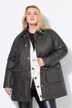 Coated jasje, A-lijn, 'gewassen'-look, corduroy kraag, Britse look