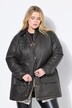 Coated jasje, A-lijn, 'gewassen'-look, corduroy kraag, Britse look