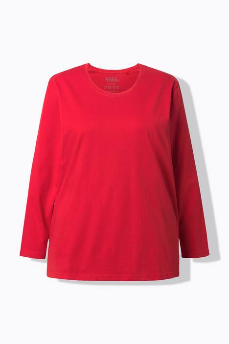 T-shirt décontracté à col rond et manches longues