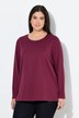Shirt, relaxed, ronde hals, lange mouwen