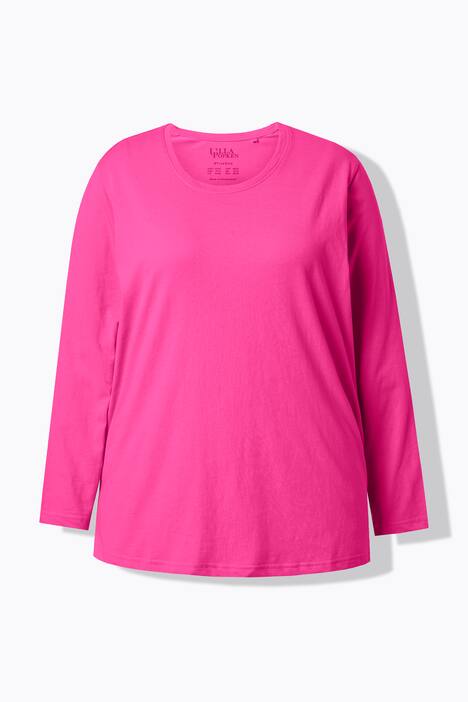 Shirt, relaxed, ronde hals, lange mouwen