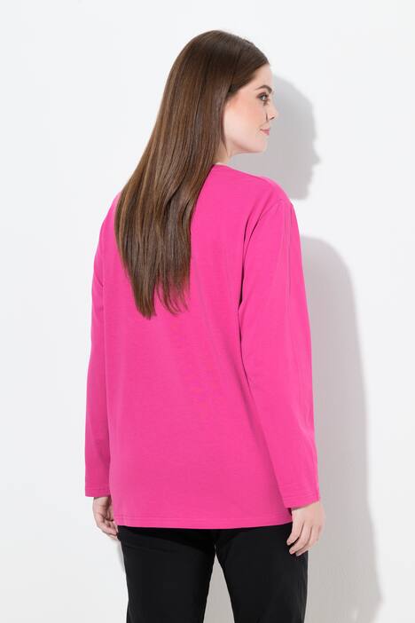 Shirt, relaxed, ronde hals, lange mouwen