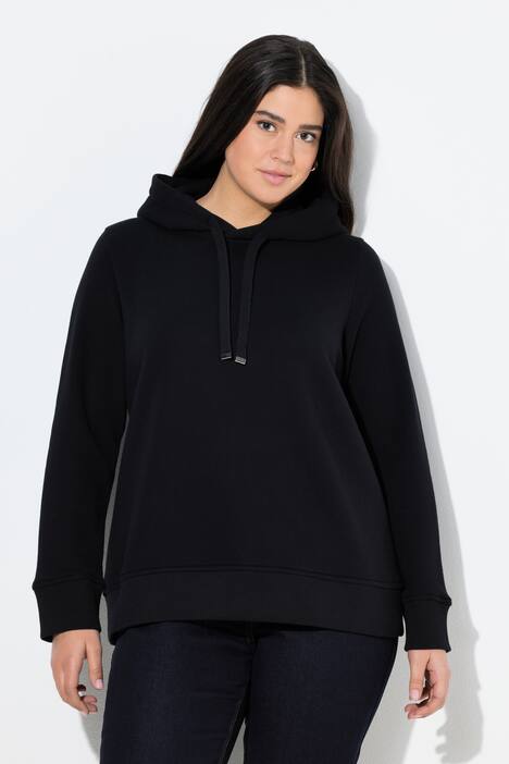 Hoodie, geribbelde boorden, capuchon, lange mouwen