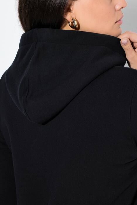Hoodie, geribbelde boorden, capuchon, lange mouwen