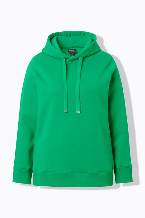 Hoodie, geribbelde boorden, capuchon, lange mouwen