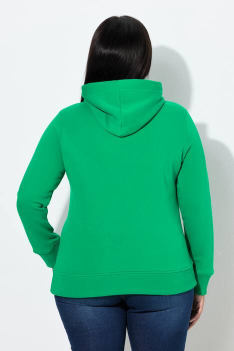 Hoodie, geribbelde boorden, capuchon, lange mouwen