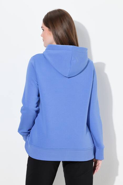 Hoodie, geribbelde boorden, capuchon, lange mouwen