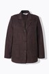 Blazer, Loose A-lijn, suède, revers, volledig gevoerd