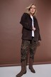 Blazer, Loose A-lijn, suède, revers, volledig gevoerd