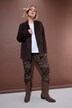 Blazer, Loose A-lijn, suède, revers, volledig gevoerd