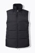 Gilet réversible ample, tissu lisse / bouclette